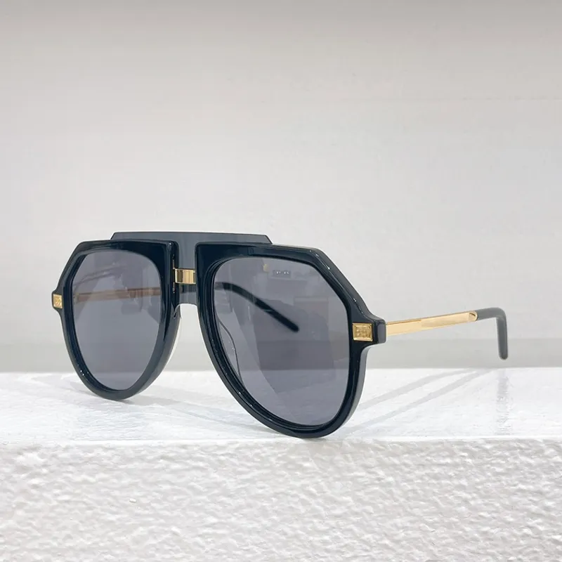 Diseñadores Gafas de sol para hombres Mujeres 6195 Plancha de acetato Big Oval Marco completo Estilo de moda al aire libre Placa