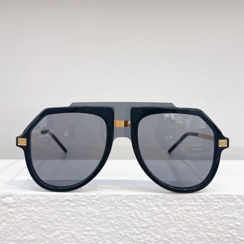 Diseñadores Gafas de sol para hombres Mujeres 6195 Plancha de acetato Big Oval Marco completo Estilo de moda al aire libre Placa