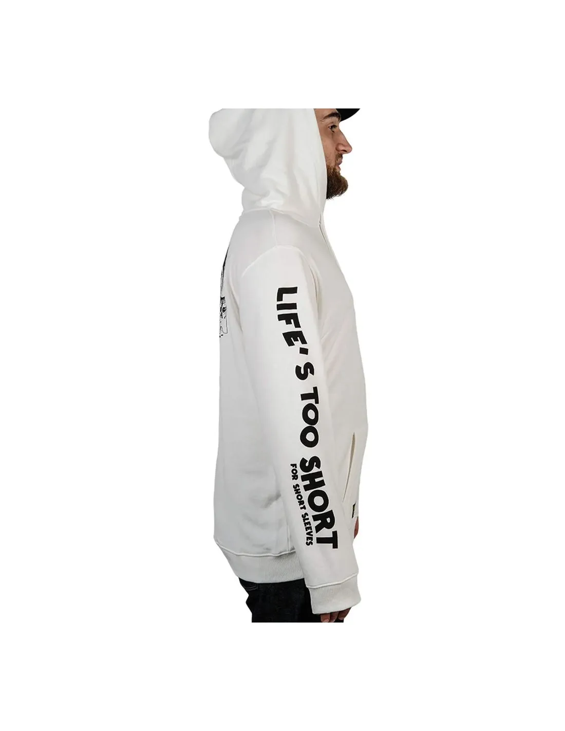 DUDES HELLES IN HELL HOODY OFF WHITE