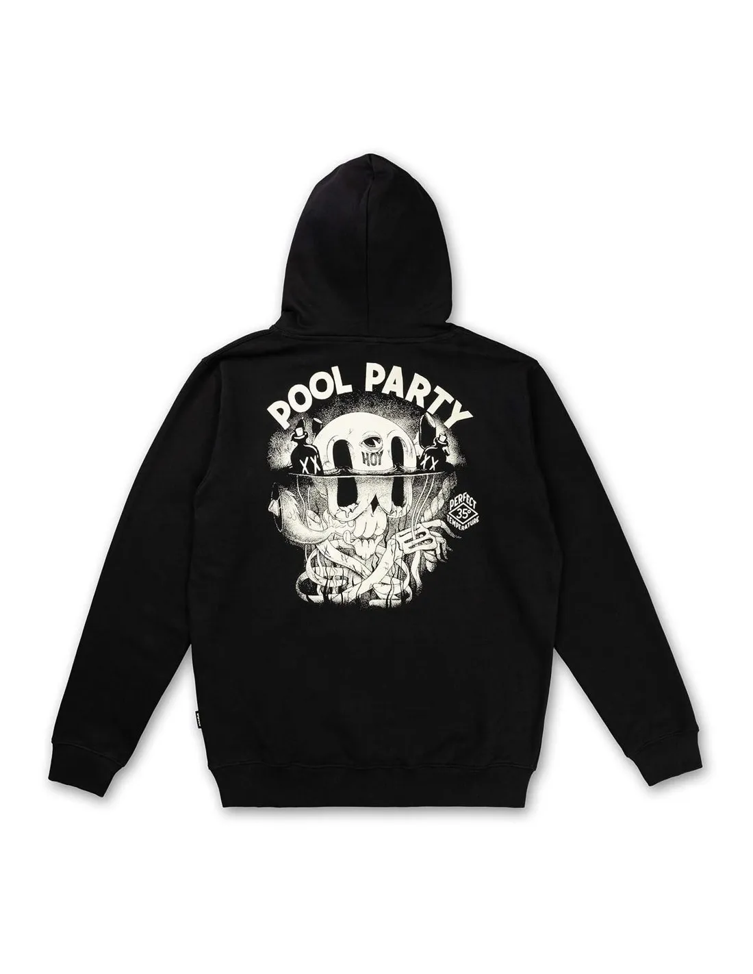 DUDES POOL PARTY HOODY BLACK