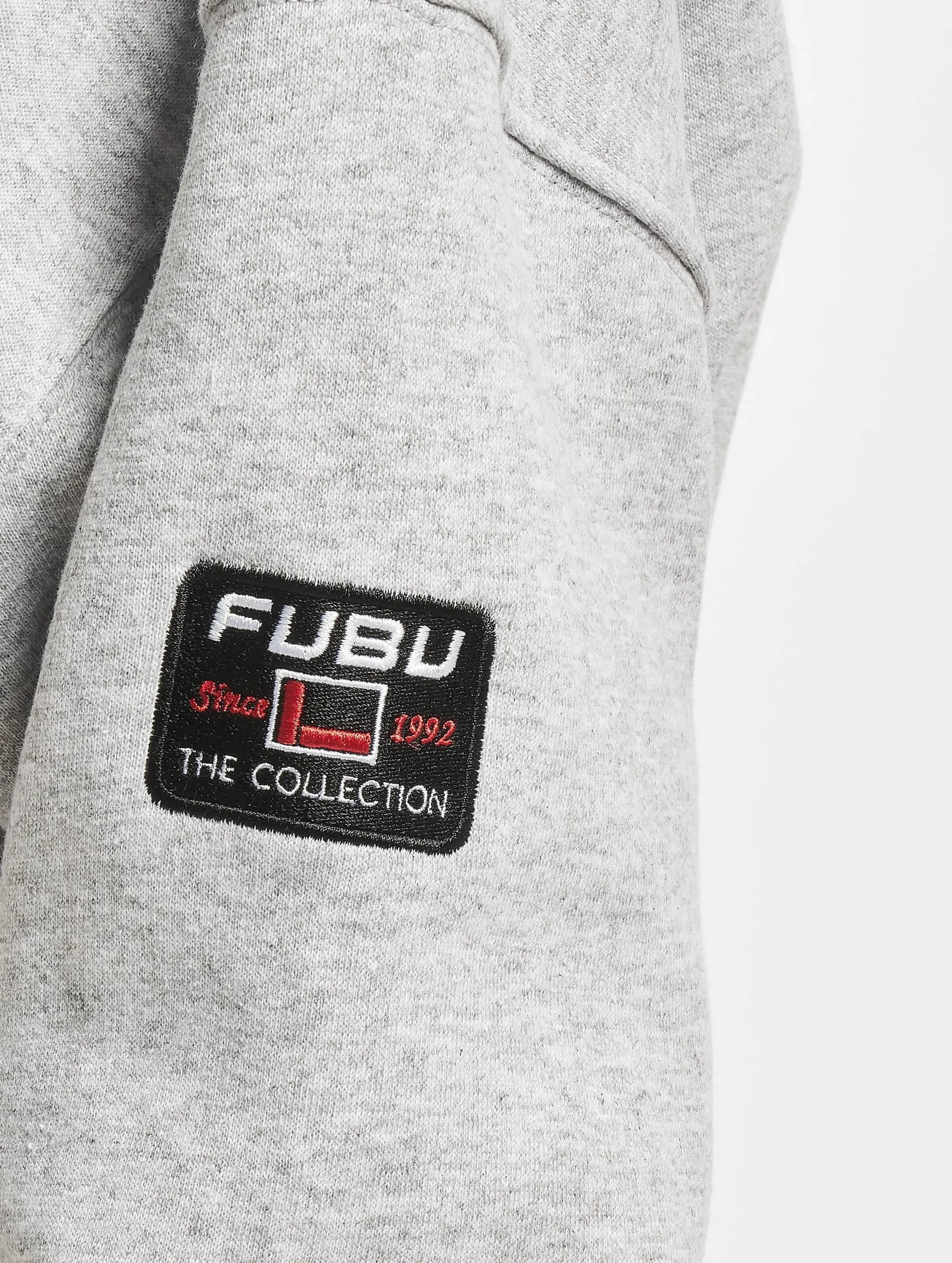 Fubu Fubu Varsity Short Crew Sweatshirt Heather