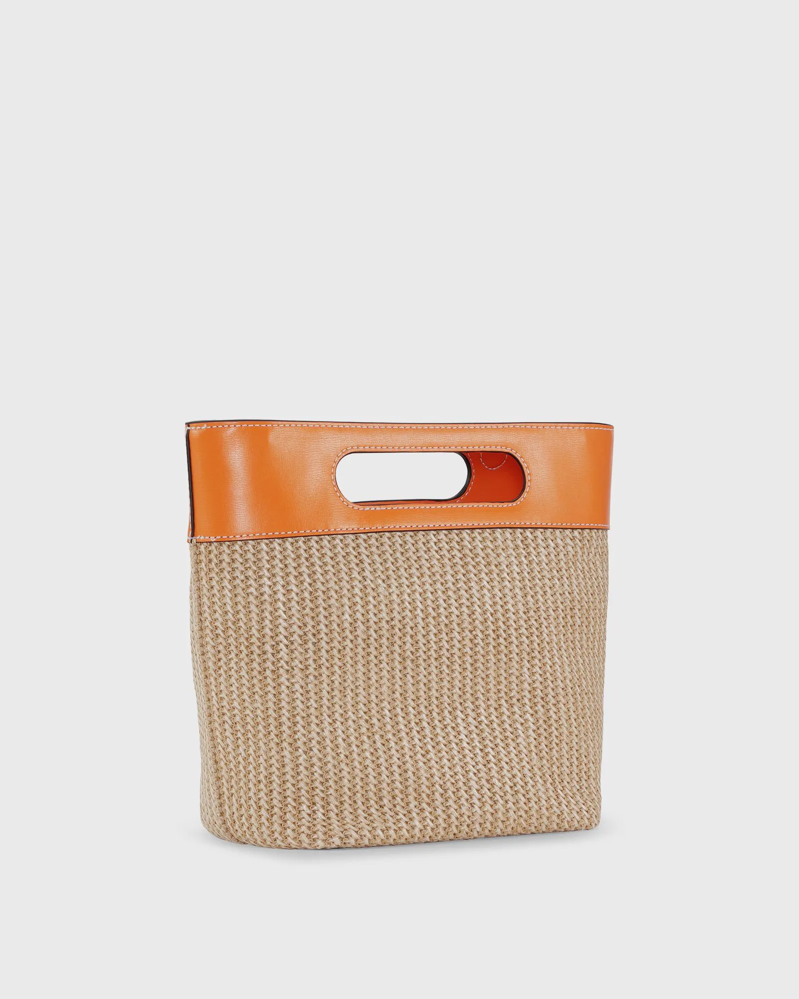 GANNI Kraft Small Tote Raffia