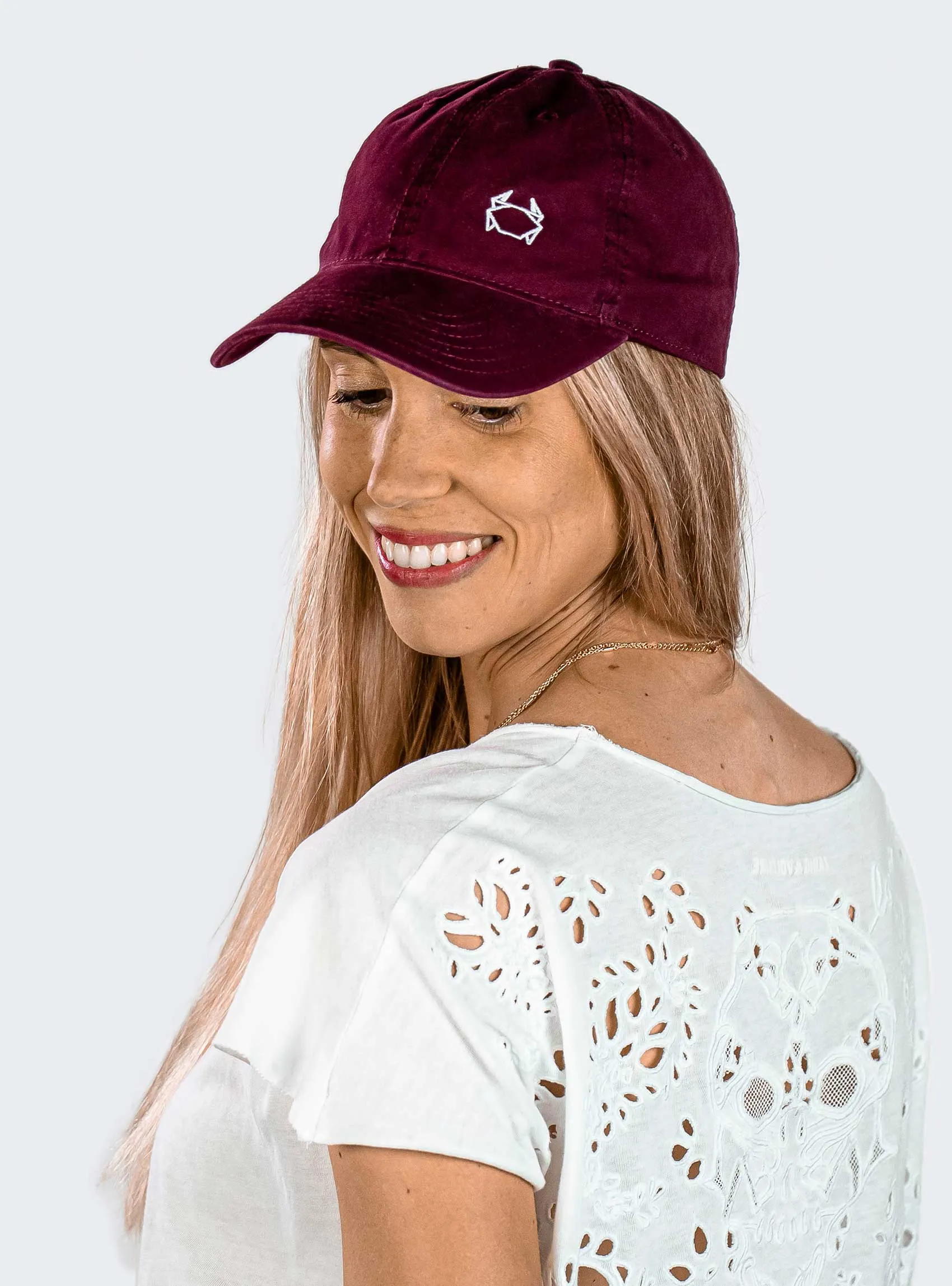 Gorra unisex burdeos