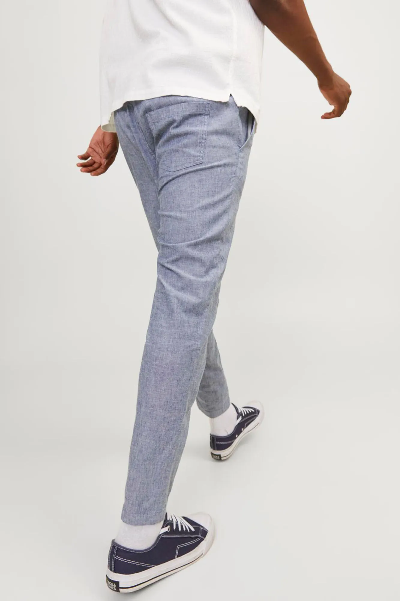 Jack & Jones Jogger tapered fit con lino