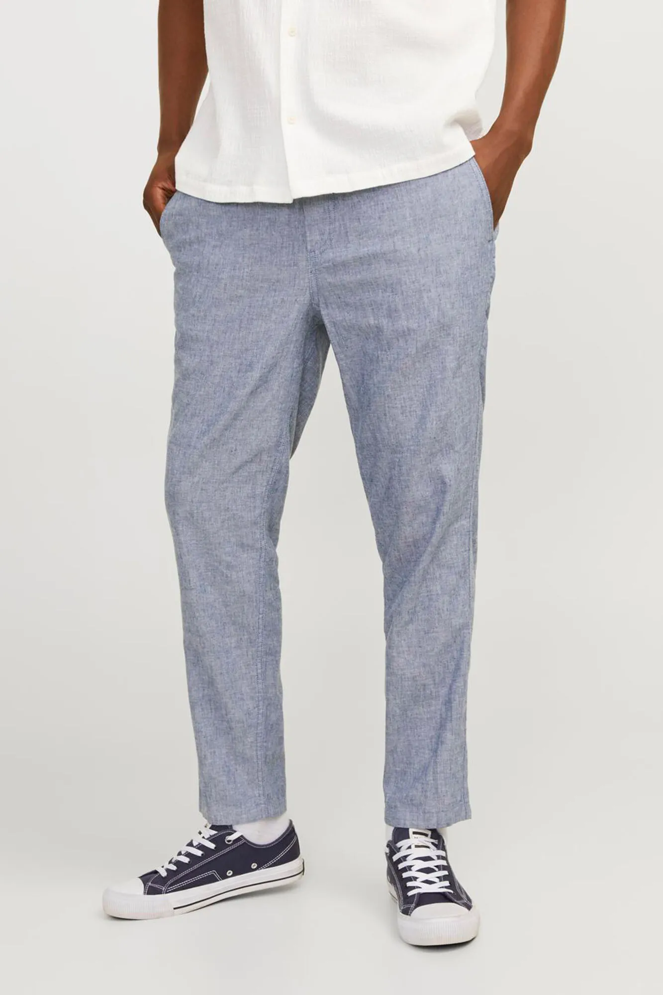 Jack & Jones Jogger tapered fit con lino