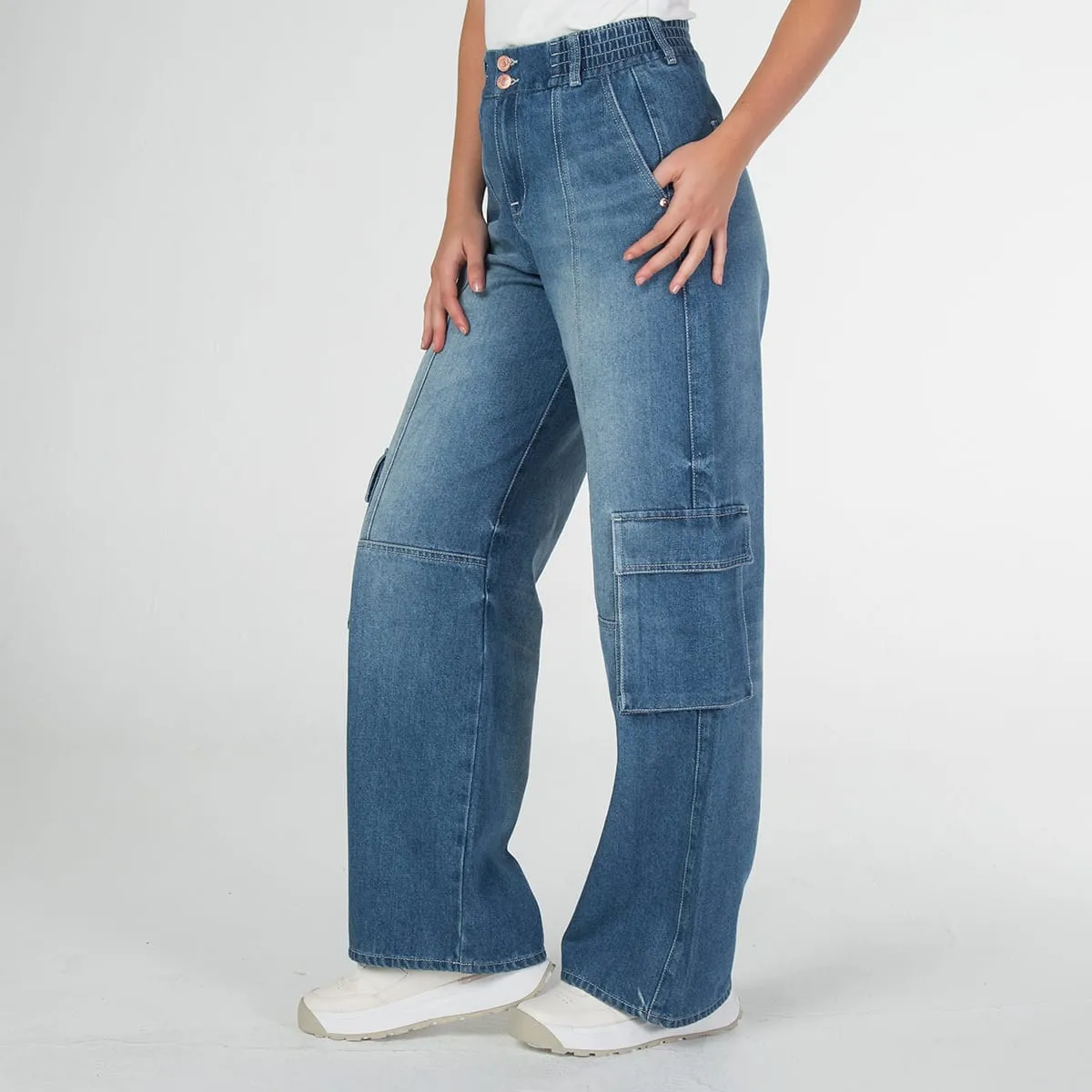 Jean Cargo Wide Leg Melody