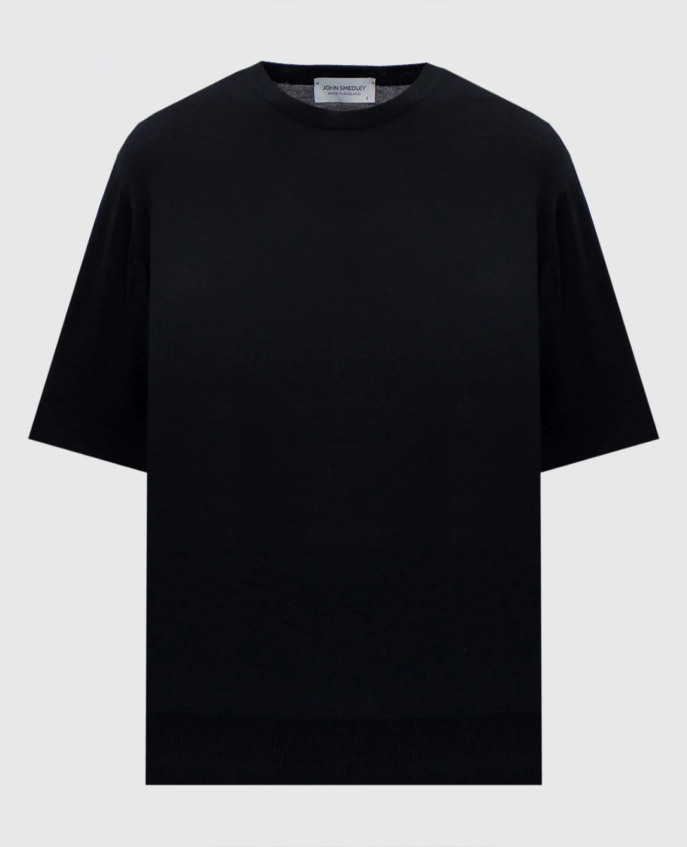 John Smedley Honor black wool top