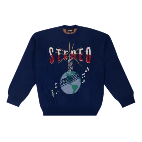 Just Don Sound Globe Pullover Sweater