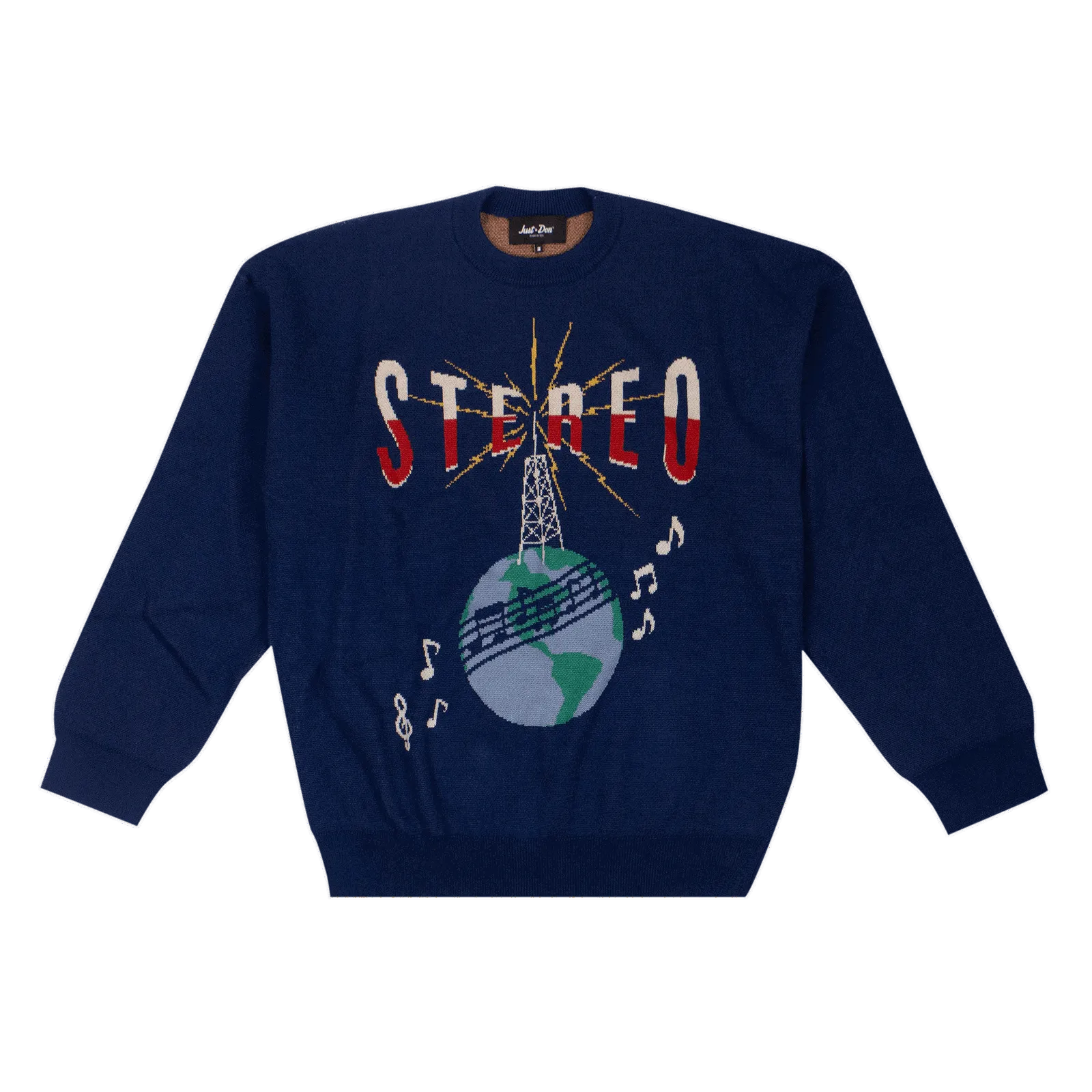 Just Don Stereo Globe Long-Sleeve Sweater