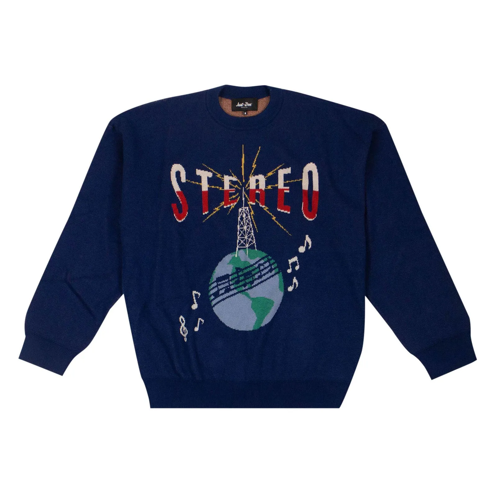 Just Don Stereo Globe Long-Sleeve Sweater