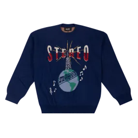 Just Don Stereo Globe Long-Sleeve Sweater