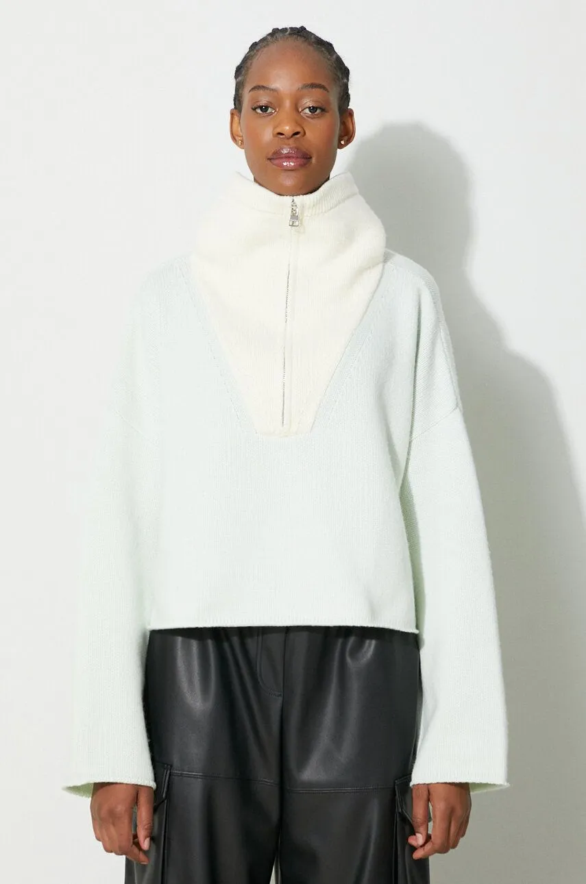 JW Anderson Half Zip Cropped Sweater