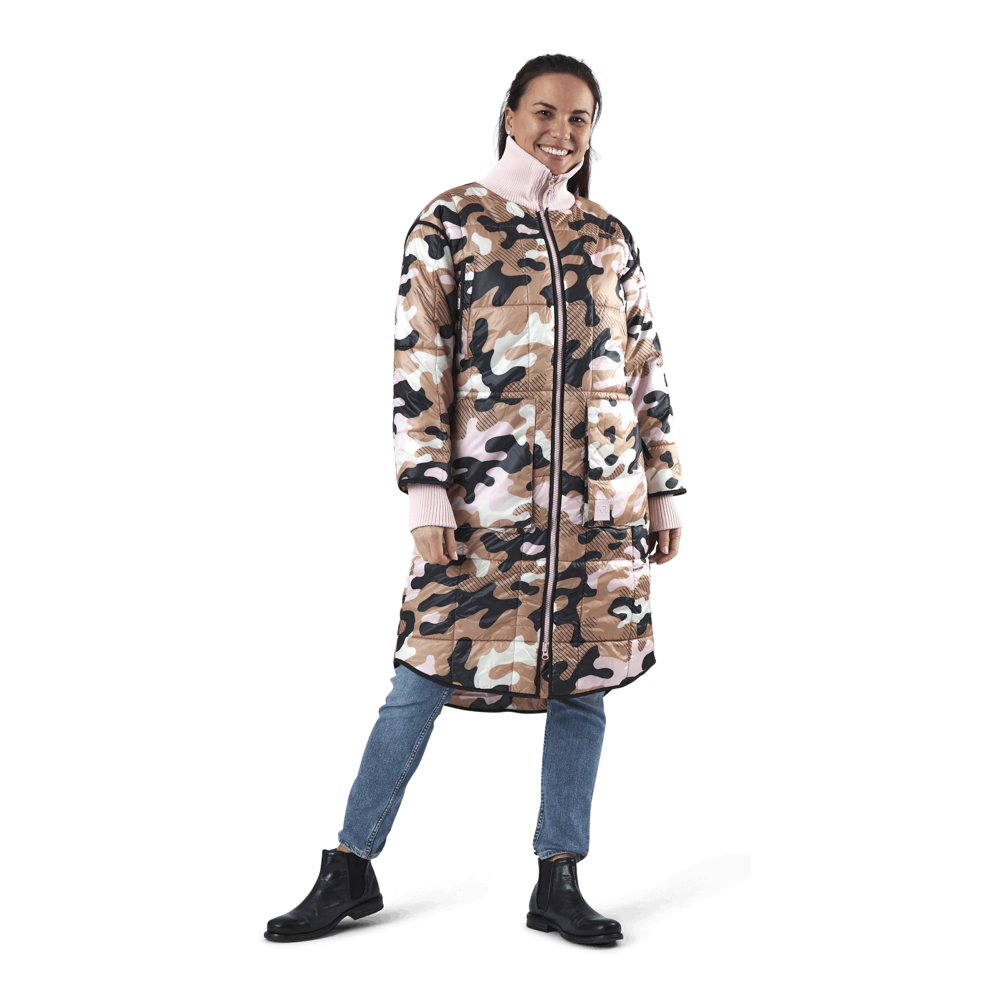 Kari Traa Nyre Parka Pink/Patterned