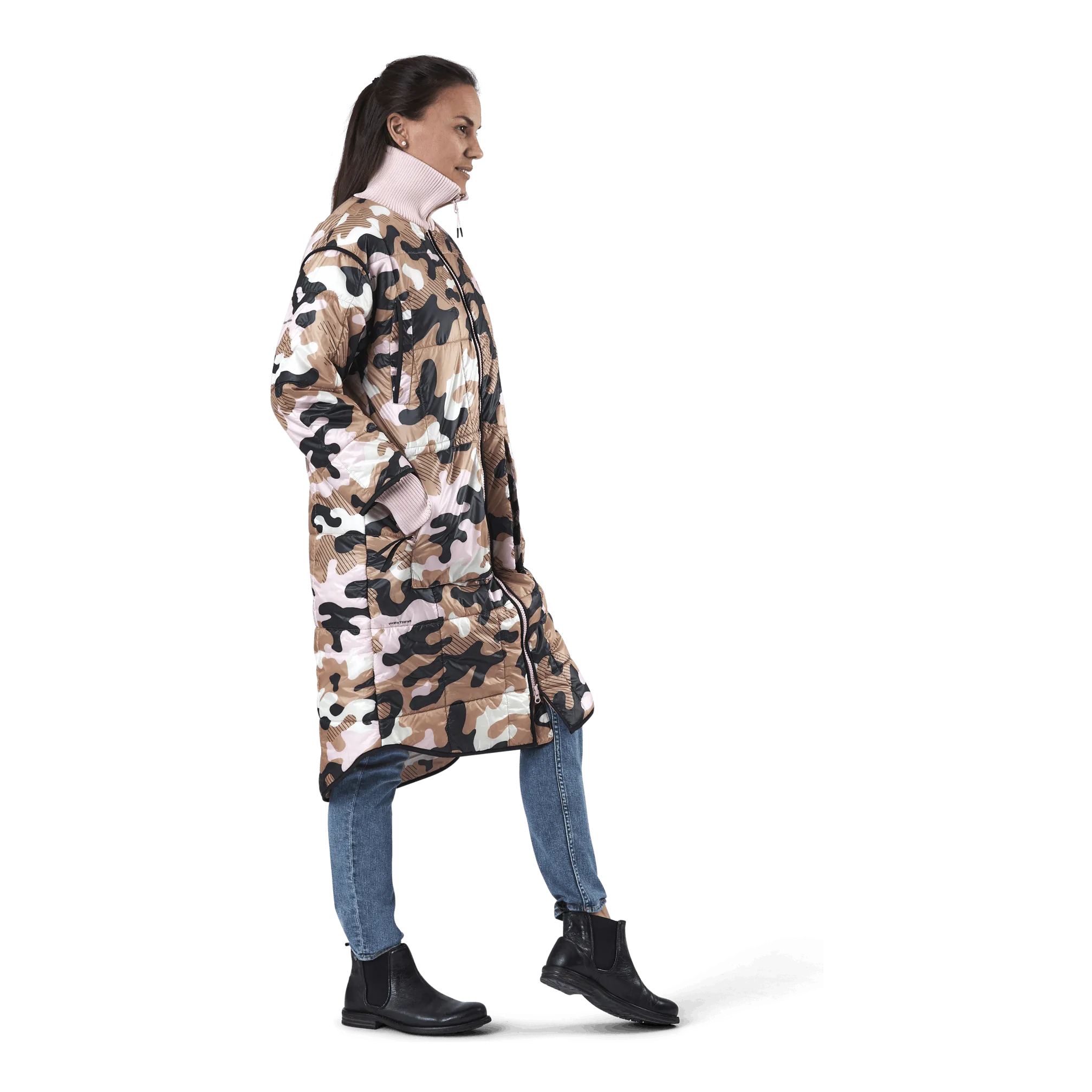 Kari Traa Nyre Parka Pink/Patterned