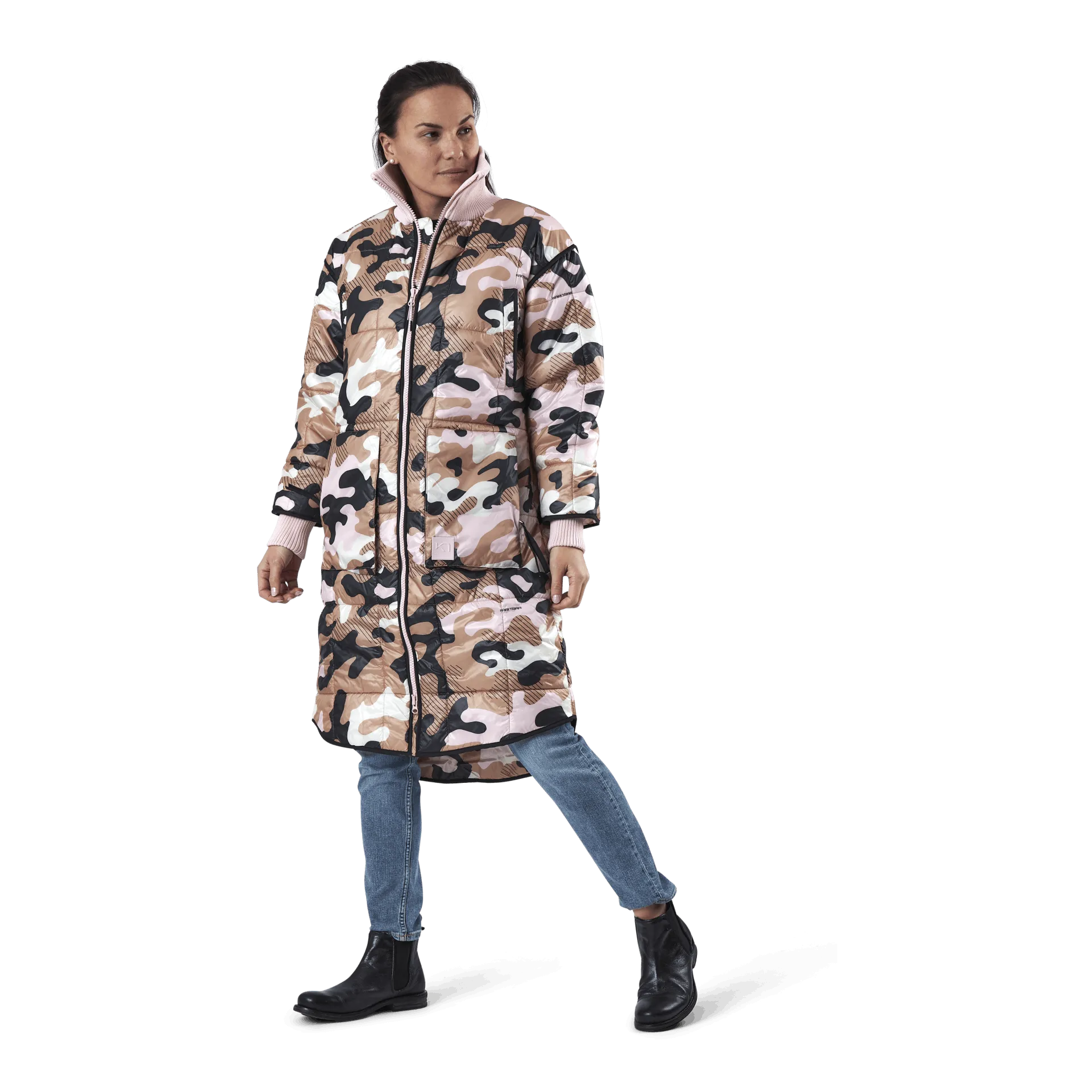 Kari Traa Nyre Parka Pink/Patterned