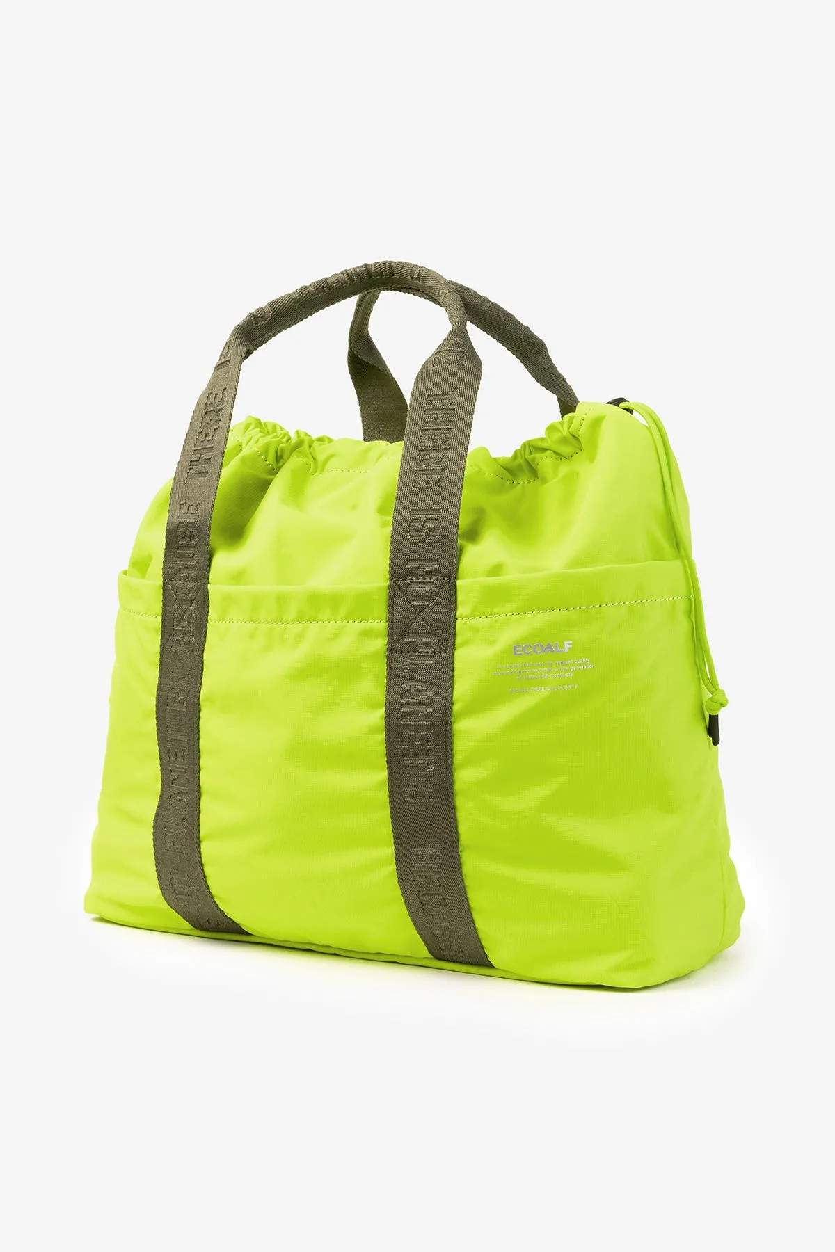 LIME GREEN AKIRA TOTE BAG