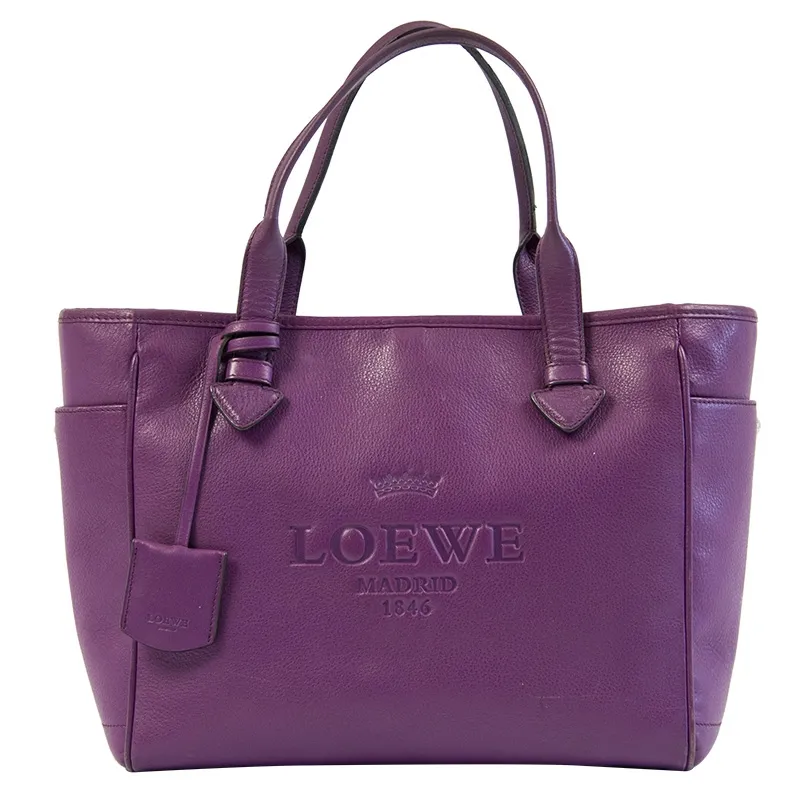 Loewe Tote Heritage morado