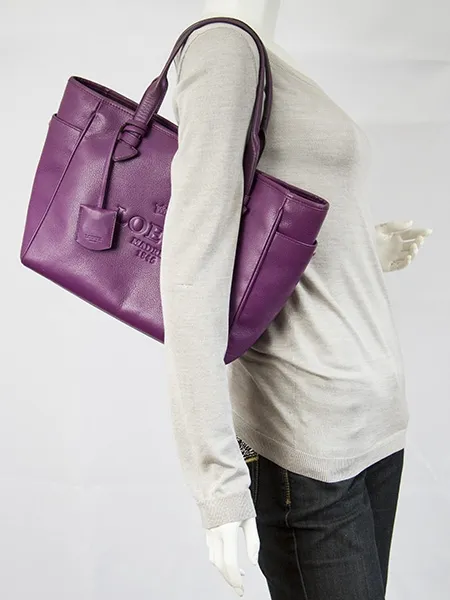 Loewe Tote Heritage morado