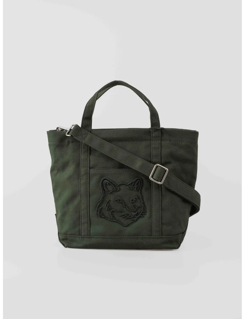 MAISON KITSUNÉ FOX HEAD SMALL TOTE