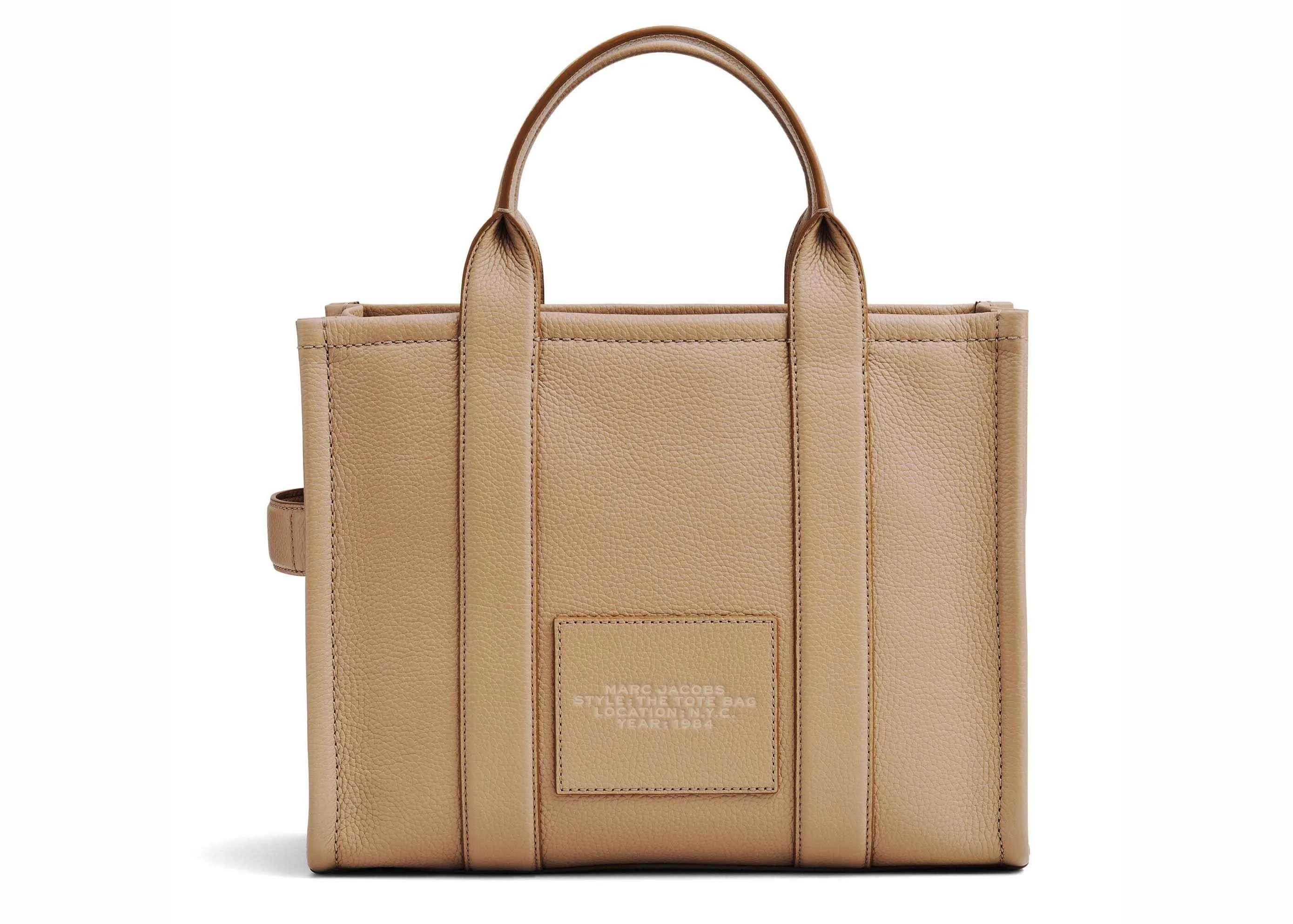 Marc Jacobs The Leather Medium Tote Bag Camel