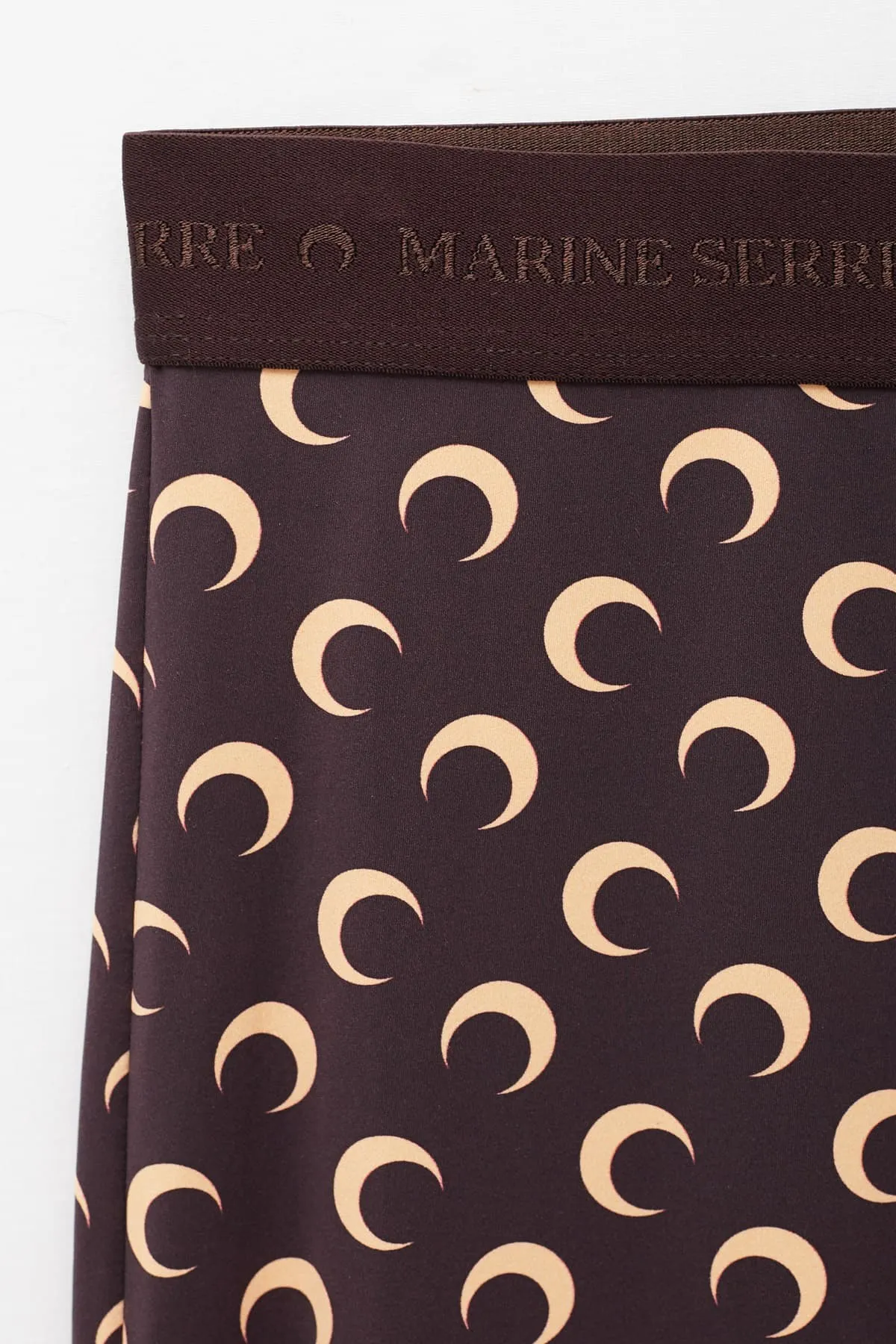 MARINE SERRE BROWN FUSEAUX MOON LEGGINGS