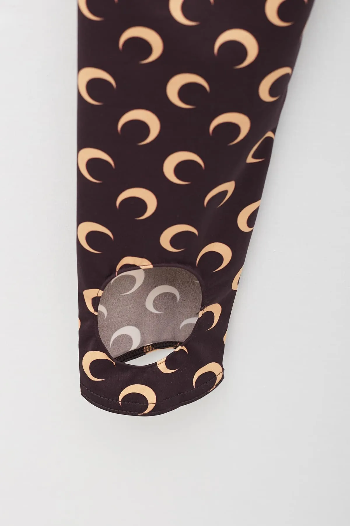 MARINE SERRE BROWN FUSEAUX MOON LEGGINGS