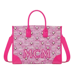 MCM München Tote in Vintage Monogram Jacquard MWTCABO02PK001