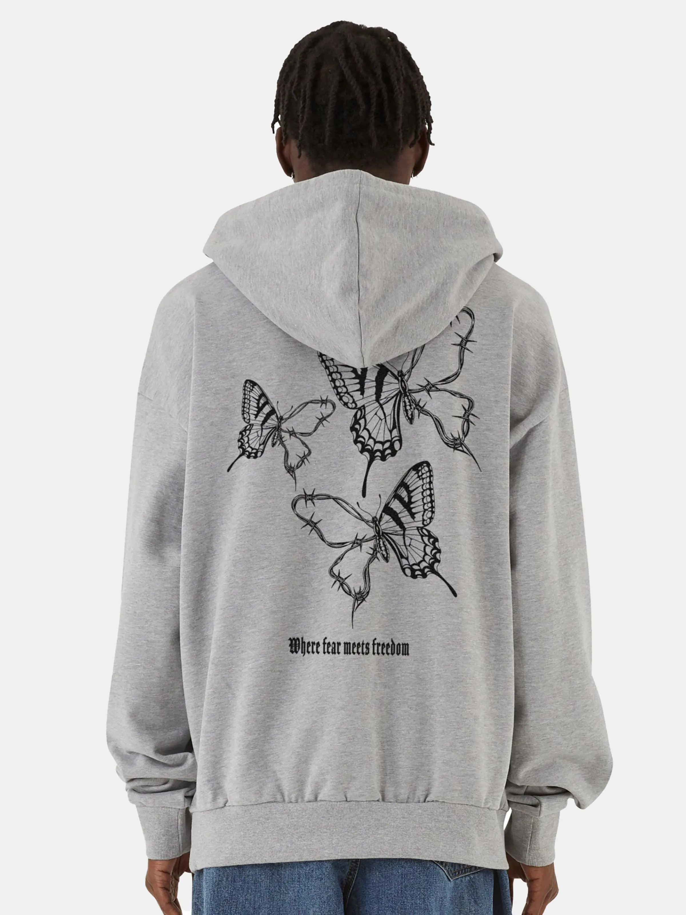 MJ Gonzales Barbed Wings Heavy Oversized Hoodies