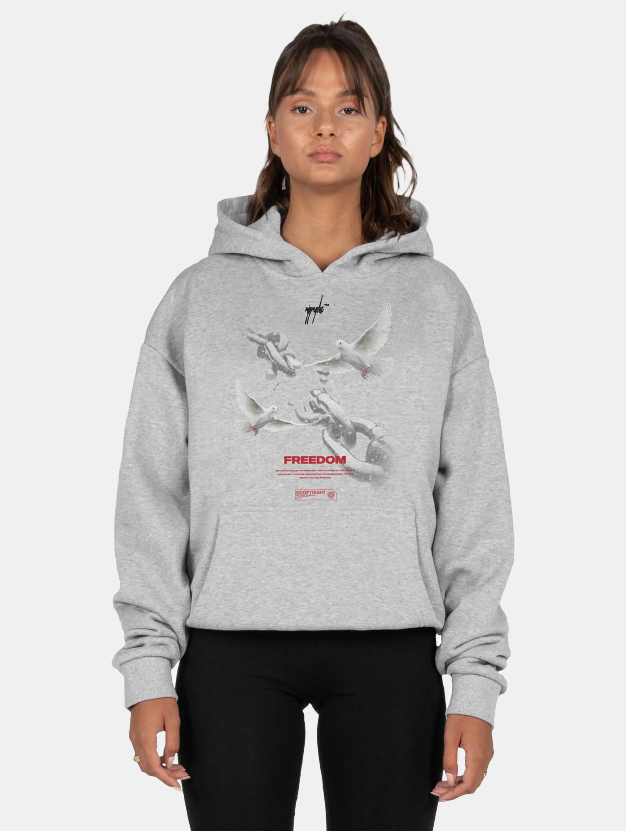 MJ Gonzales MJ Gonzales Ladies Freedom x Heavy Oversized Hoodies