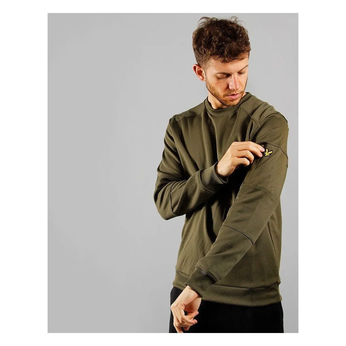 ML1742V TRICOT CREW NECK SWEATSHIRT-W48 OLIVE