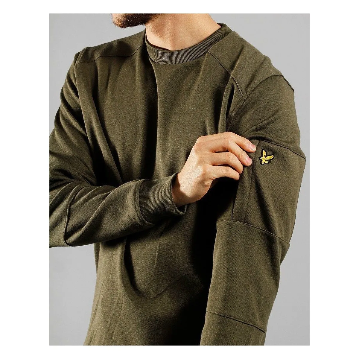 ML1742V TRICOT CREW NECK SWEATSHIRT-W48 OLIVE