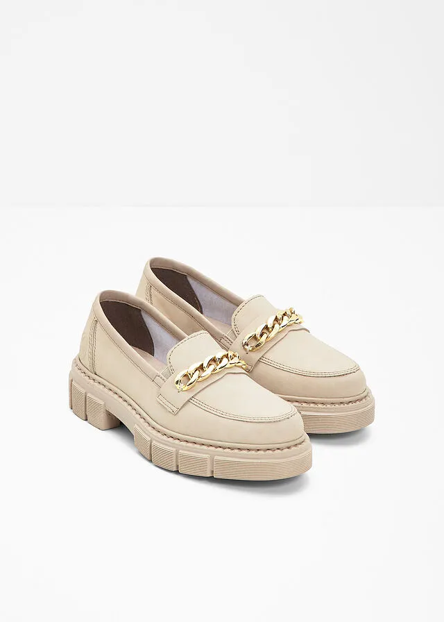 Mocasines Beige