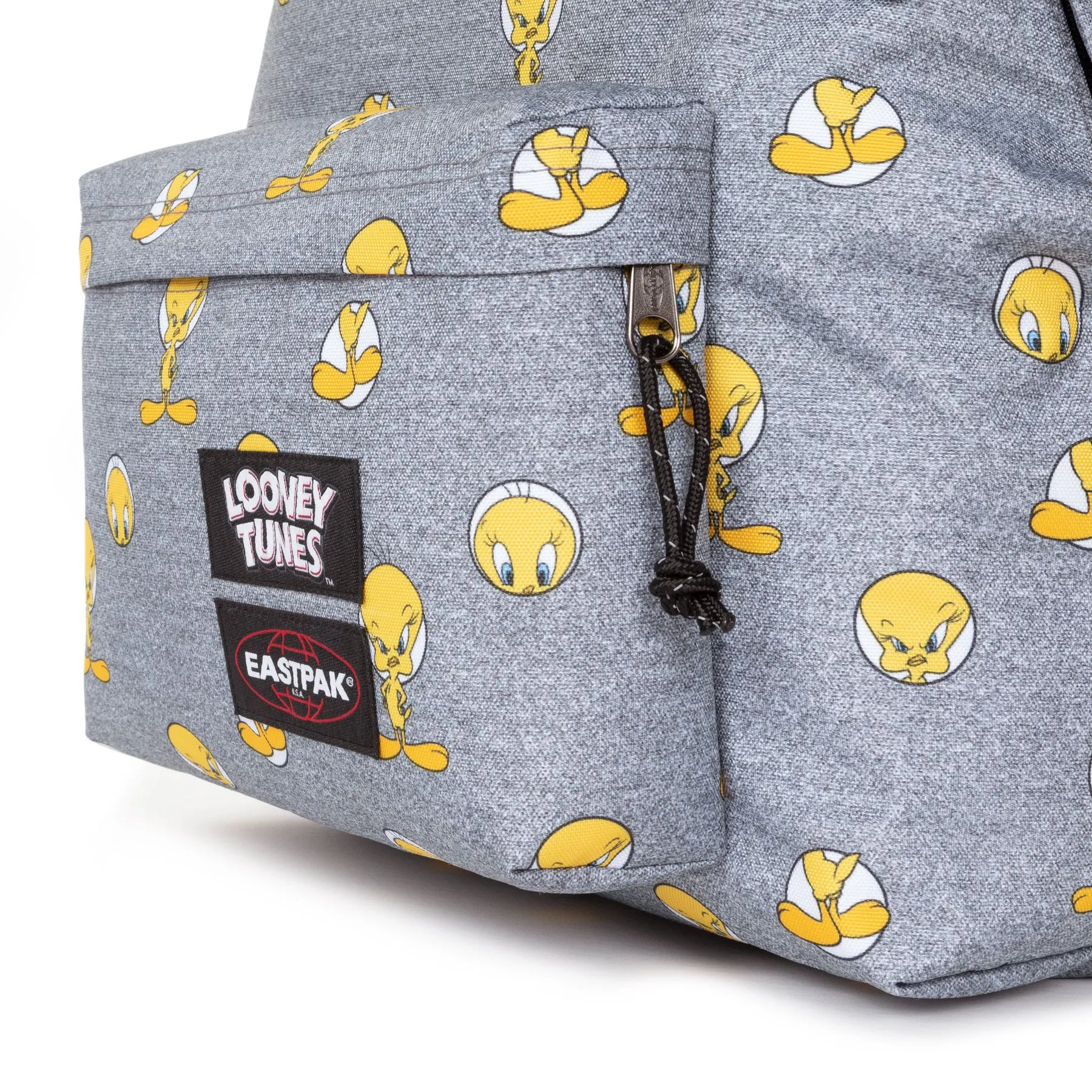 Mochila Eastpak escolar PADDED PAK’R 24 litros EK6208J7 TWEETY GREY Looney Tunes gris y piolines