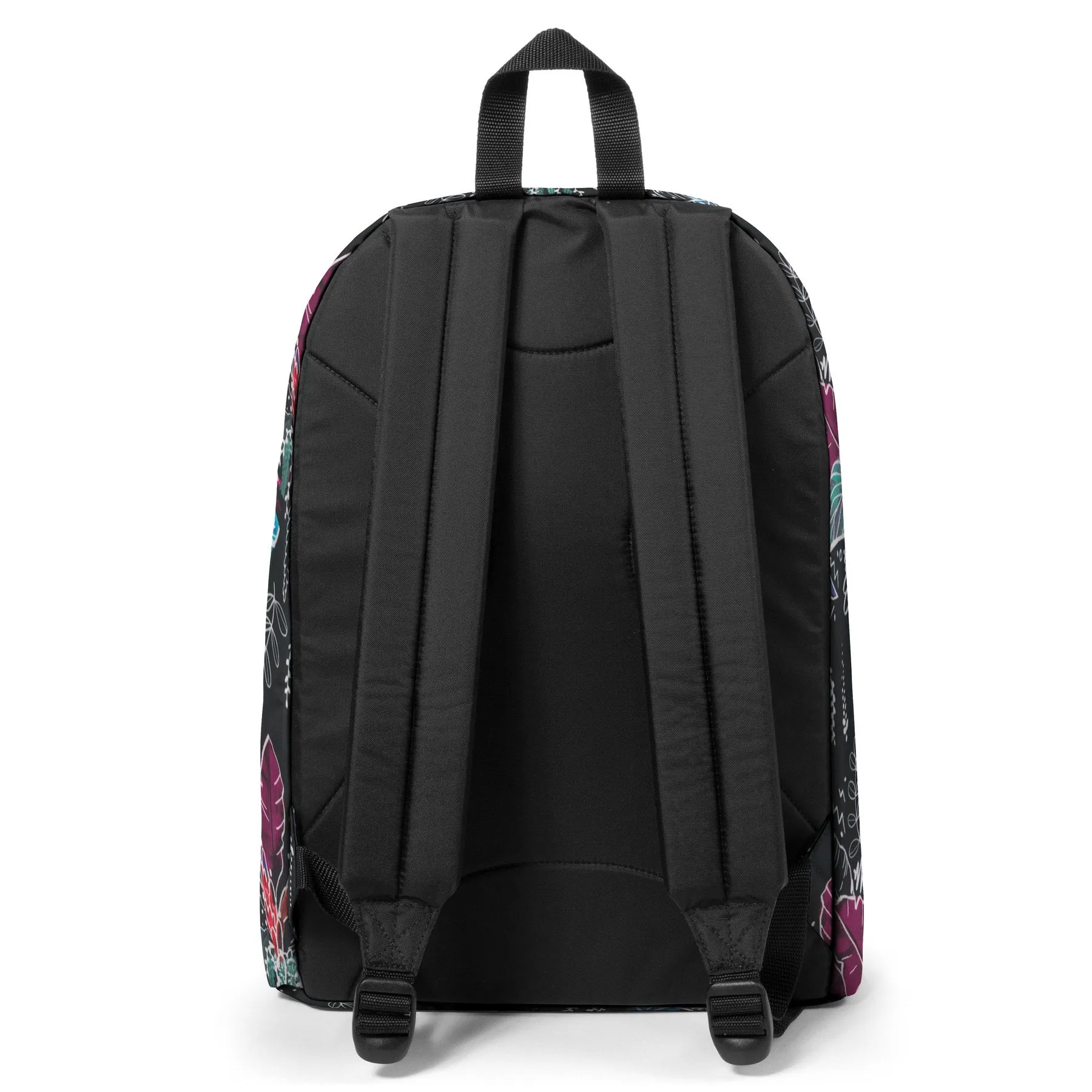 MOCHILA EASTPAK Out Of Office 27 litros con bolsillo ordenador EK767L63 Tropics Black negra flores tropical