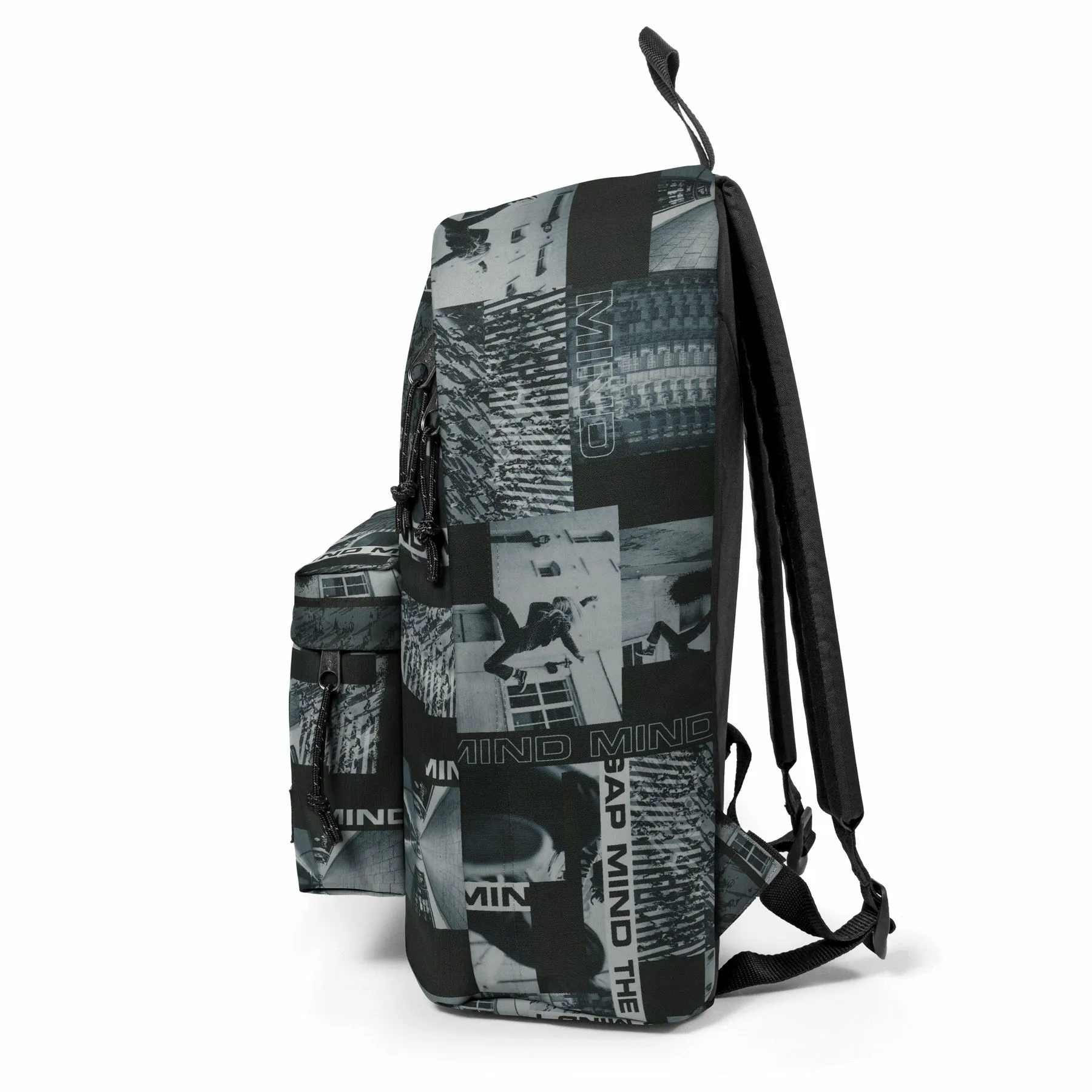 MOCHILA EASTPAK Out Of Office 27 litros con bolsillo ordenador EK767N95 Enercitic Black negra gráficos urbanos