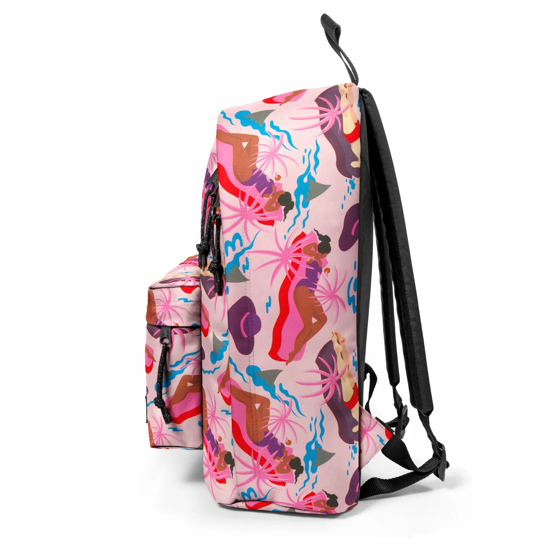 MOCHILA EASTPAK Out Of Office 27 litros con bolsillo ordenador EK767O48 Funksea Pink rosa toque tropical marino