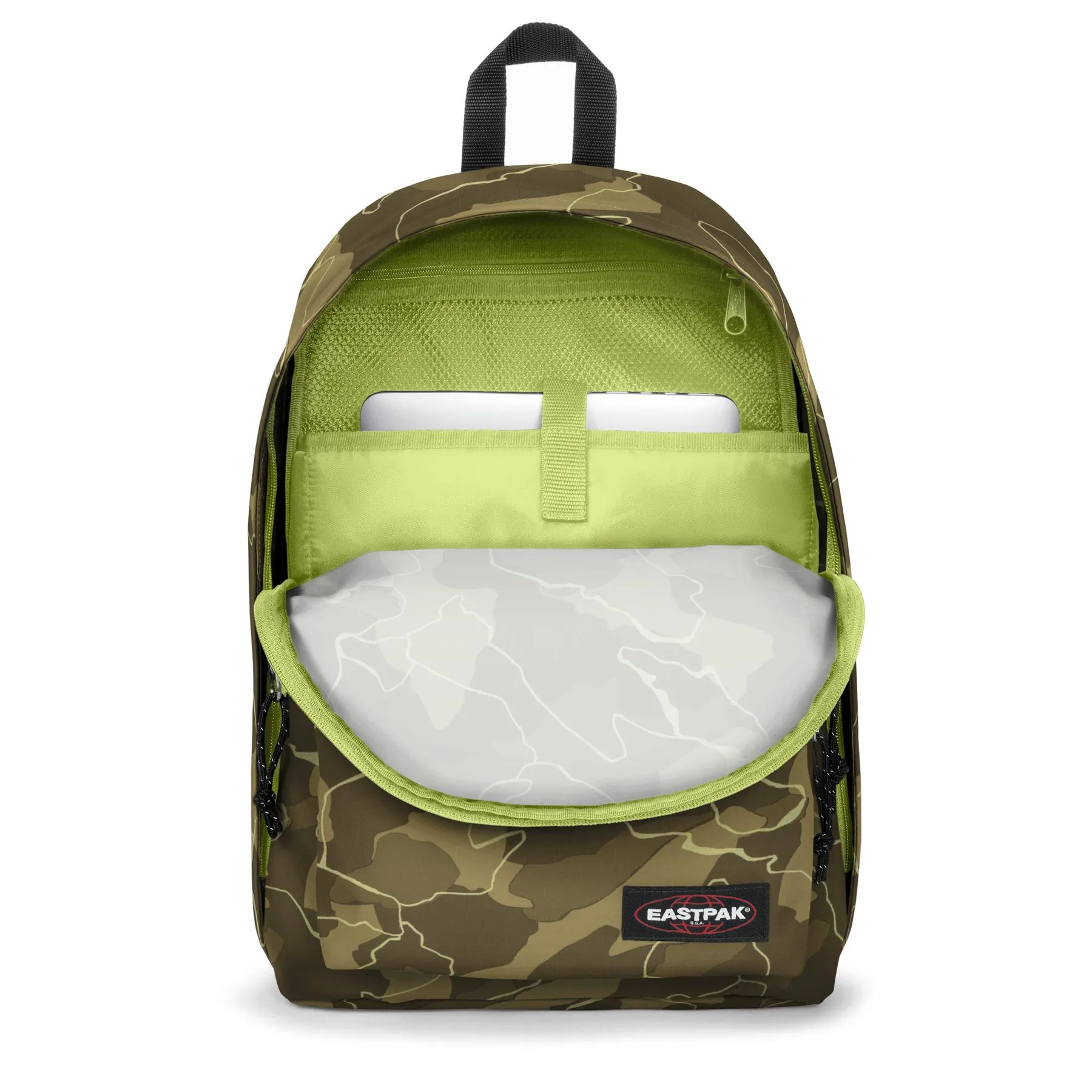 MOCHILA EASTPAK Out Of Office 27 litros con bolsillo ordenador EK767O50 Camouflash Khak camuflaje verde