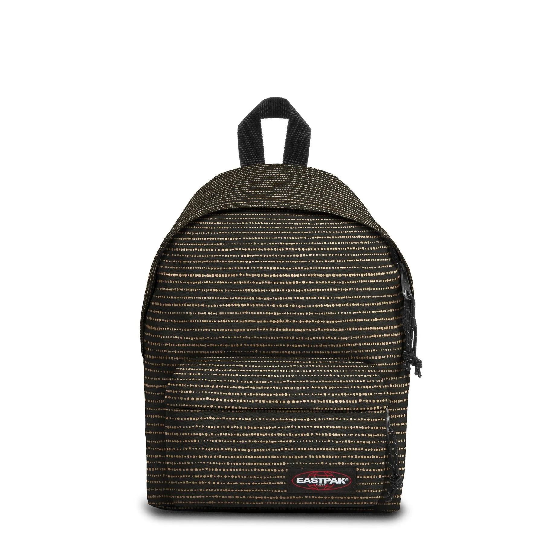 MOCHILA EASTPAK Padded Pak’r® 24 litros EK620 02Y  Twinkle Gold negra linea puntos dorados