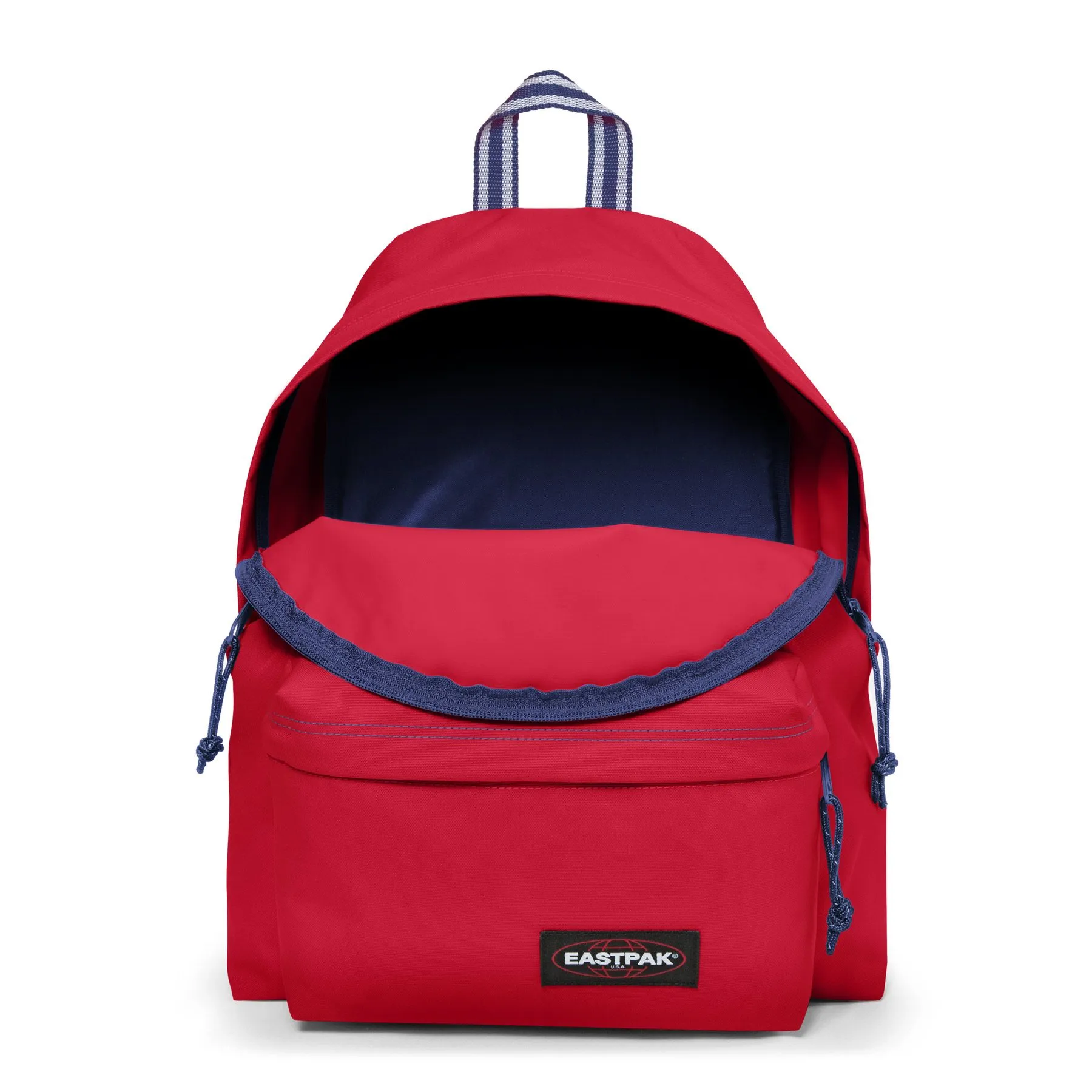 MOCHILA EASTPAK Padded Pak’r® 24 litros EK62053V Blakout Stop roja con detalles azules