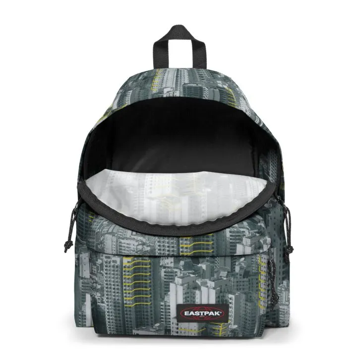 MOCHILA EASTPAK Padded Pak’r® 24 litros EK62063T Urban Yellow edificios gris amarillo