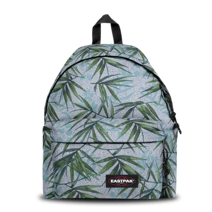 MOCHILA EASTPAK Padded Pak’r® 24 litros EK62070X Brize Mel Grey flores y plantas gris y verde