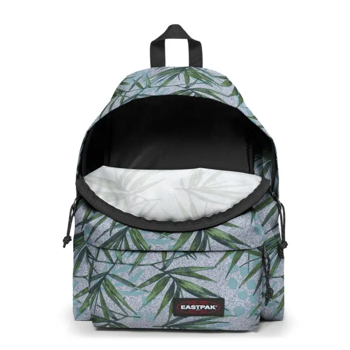 MOCHILA EASTPAK Padded Pak’r® 24 litros EK62070X Brize Mel Grey flores y plantas gris y verde