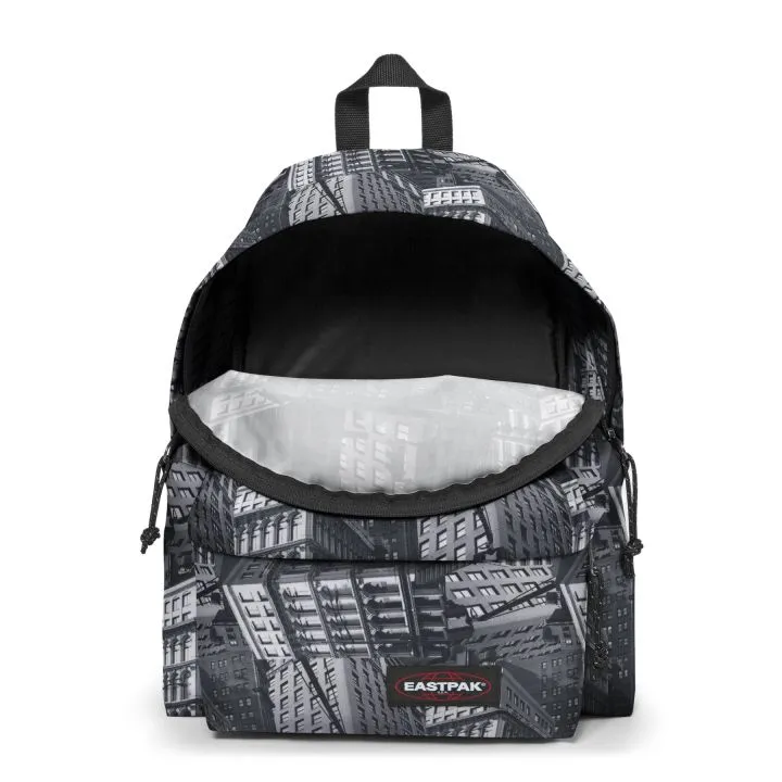 MOCHILA EASTPAK Padded Pak’r® 24 litros EK62071Y Chroblack Edificios ciudad negro y grises