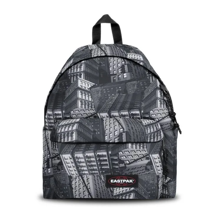 MOCHILA EASTPAK Padded Pak’r® 24 litros EK62071Y Chroblack Edificios ciudad negro y grises