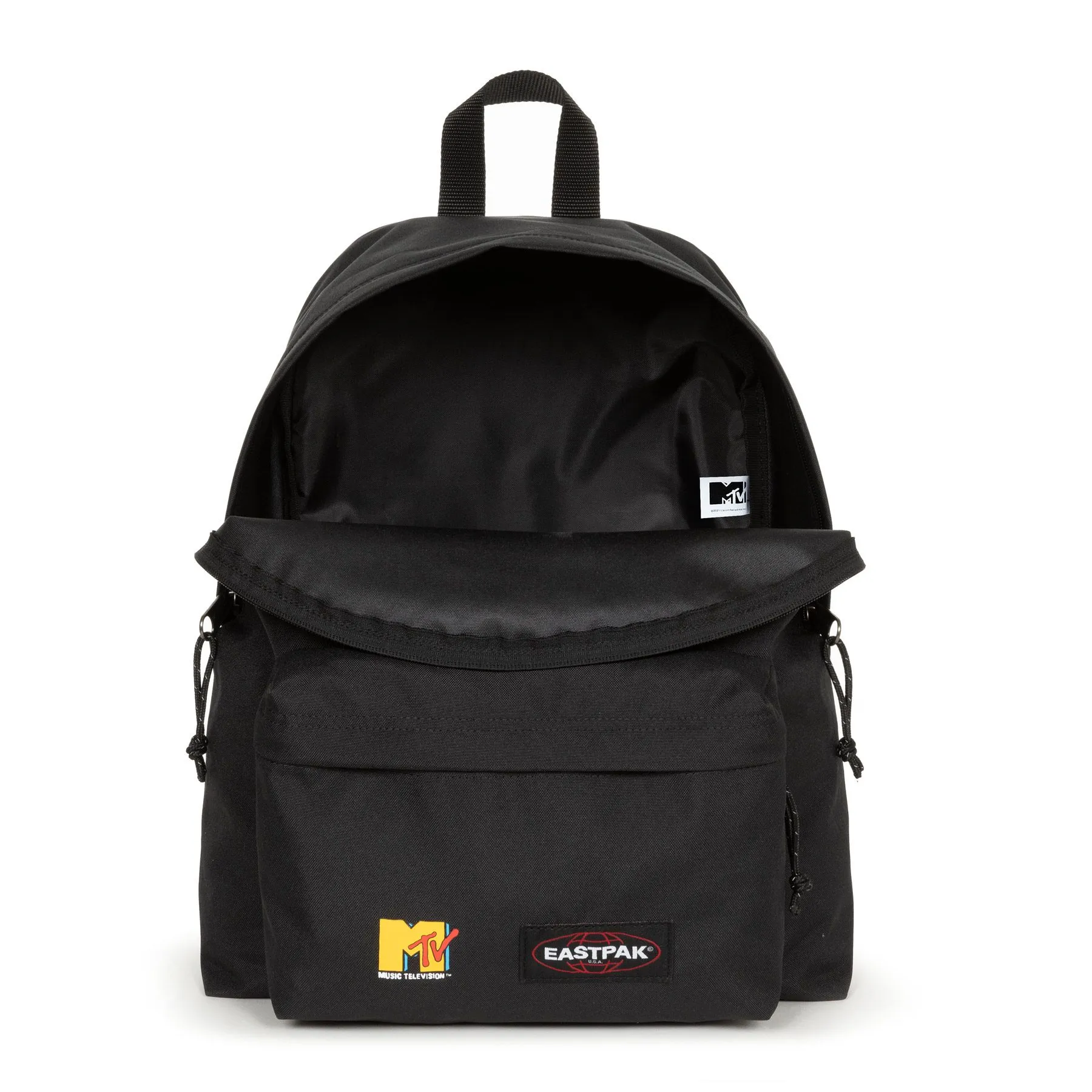 MOCHILA EASTPAK Padded Pak’r® 24 litros EK620L90 MTV Sound System negra retro años 80 radio auriculares