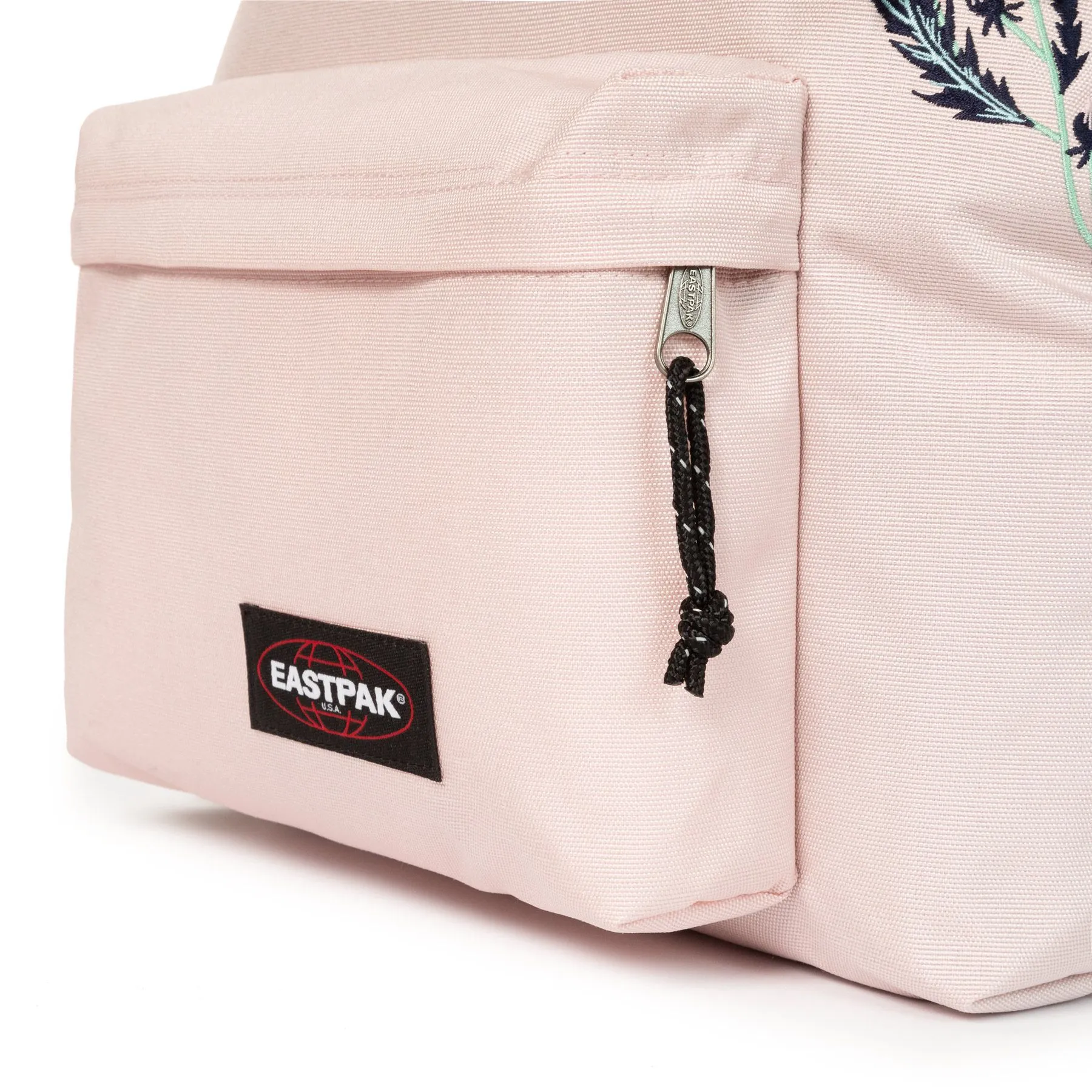 MOCHILA EASTPAK Padded Pak’r® 24 litros EK620O41 Resting Rose rosa palo flores bordadas