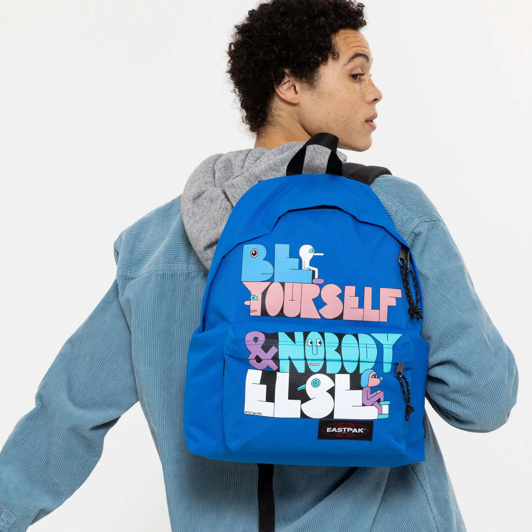 MOCHILA EASTPAK Padded Pak’r® 24 litros EK620U77 Jeremyville Placed azul Be Your Self