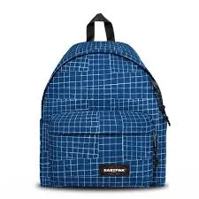 MOCHILA EASTPAK Padded Pak’r® EK62069Q BLUE DANCE azul metálico con cuadros blancos