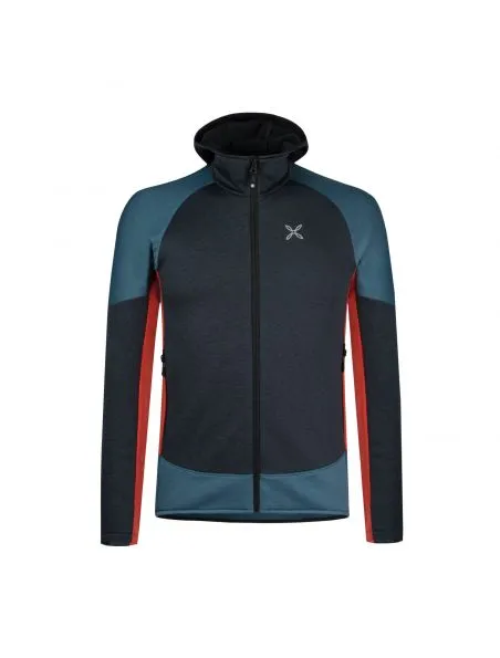 MONTURA Suéter Techno Hoody Hombre Ardesia/Aragosta