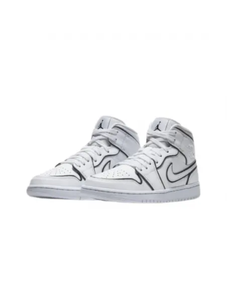 Nike Air Jordan 1 MID Blancas Reflectantes